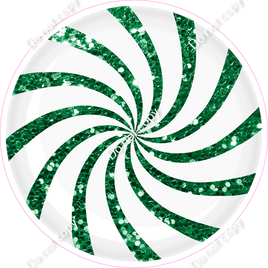 Sparkle Green Swirl Candy