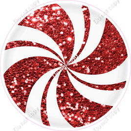 Sparkle Red Swirl Candy