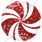 Sparkle Red Swirl Candy