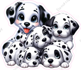 Five Dalmatians