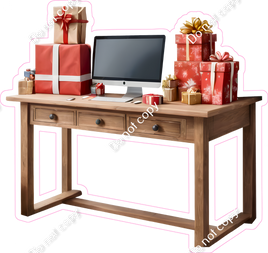 Desk with Presents