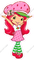 Strawberry Shortcake Inspired - Girl with Hands in the Air