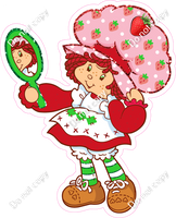 Strawberry Shortcake Inspired - Girl with Mirror