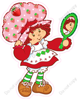 Strawberry Shortcake Inspired - Girl with Mirror