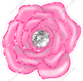 Bubblegum Open Rose with Diamond