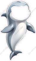 Dolphin Face Cutout