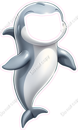 Dolphin Face Cutout