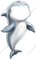 Dolphin Face Cutout