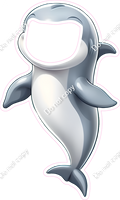 Dolphin Face Cutout