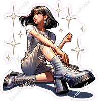 K-Pop - Girl Sitting