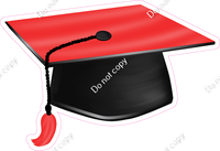 Red Graduation Caps