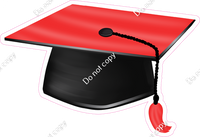 Red Graduation Caps