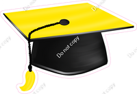 Yellow Graduation Caps