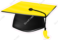 Yellow Graduation Caps