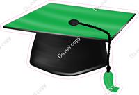 Green Graduation Caps