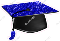 Blue Graduation Caps