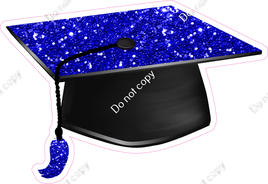 Blue Graduation Caps