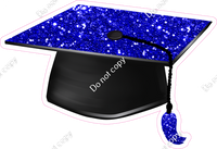 Blue Graduation Caps