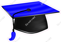 Blue Graduation Caps