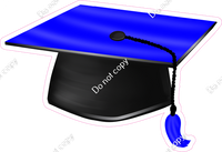 Blue Graduation Caps