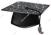 Silver Graduation Caps