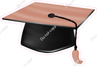 Rose Gold Graduation Caps