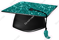 Teal Graduation Caps