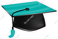 Teal Graduation Caps