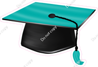 Teal Graduation Caps