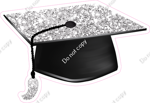 Light Silver Graduation Caps| Sign Swag USA