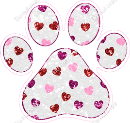 Valentine's Paw Print