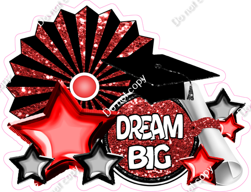 Red Dream Big with Fan| Sign Swag USA
