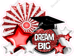 Red Dream Big with Fan| Sign Swag USA