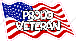 Proud Veteran - Flag