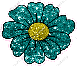 Daisy - Teal Sparkle