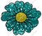 Daisy - Teal Sparkle