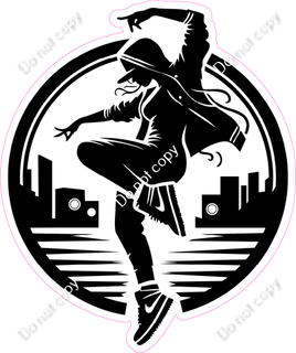 Hip-Hop Dancer Silhouette 1