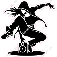 Hip-Hop Dancer Silhouette 2