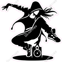 Hip-Hop Dancer Silhouette 2