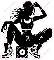 Hip-Hop Dancer Silhouette 5
