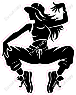 Hip-Hop Dancer Silhouette 6