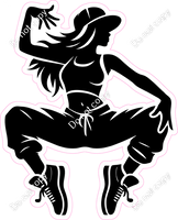 Hip-Hop Dancer Silhouette 6