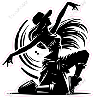 Hip-Hop Dancer Silhouette 8