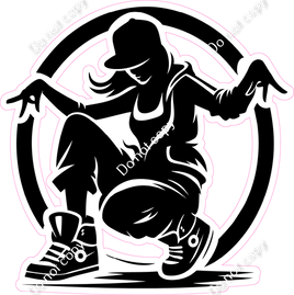 Hip-Hop Dancer Silhouette 9