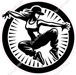 Hip-Hop Dancer Silhouette 12