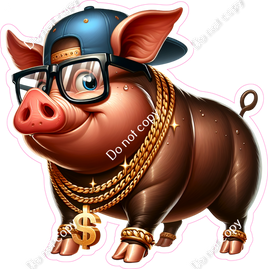 Blinged Out Pig
