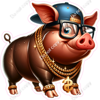 Blinged Out Pig