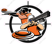 Trap Shooting - Man & Woman