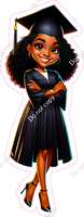 Dark Skin Tone Graduation Girl