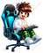 Roblox Character Boy in Chair